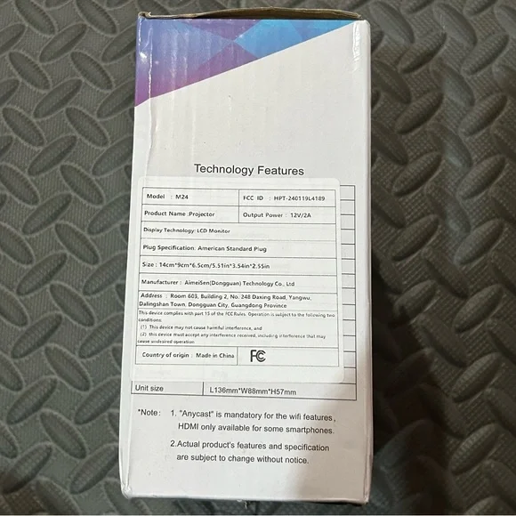 Mini Yellow Projector - Picture 4 of 4